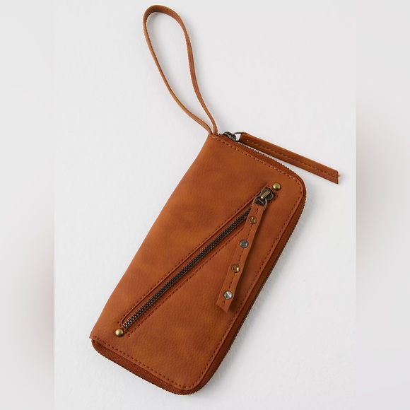 Free People Distressed Vegan Wallet - Picture 1 of 5